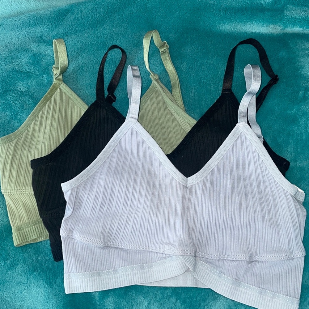 3 pack bralettes